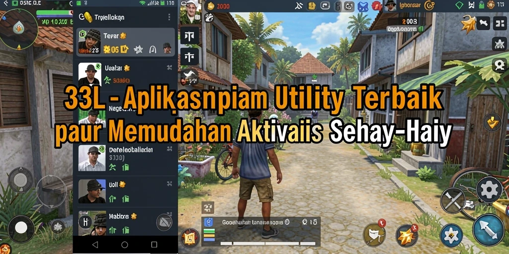 Screenshot aplikasi 33L menampilkan kemudahan penggunaan Utility.