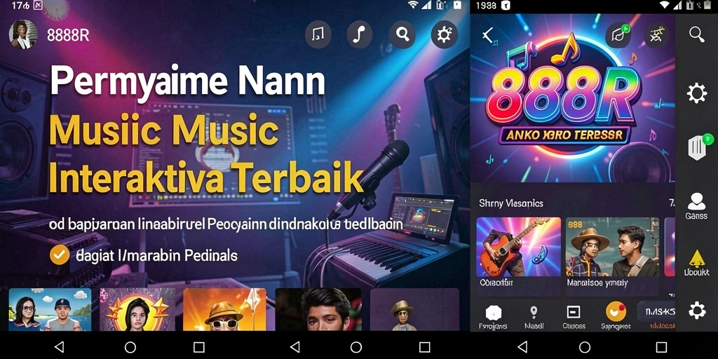 Tampilan gameplay 888R dengan pemain menikmati musik.