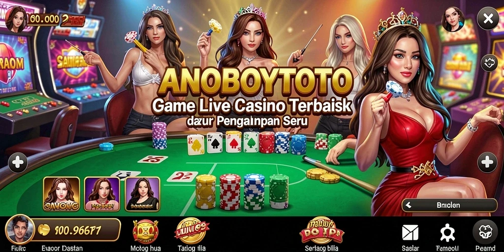 Tampilan gameplay ANOBOYTOTO yang mengesankan saat bermain Live Casino.