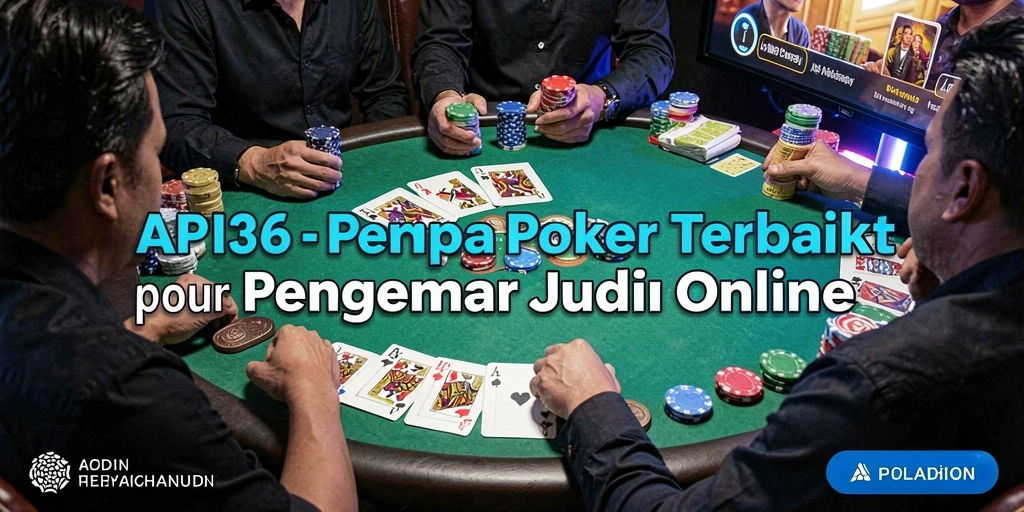 Tampilan gameplay seru di API36 saat bermain Poker.