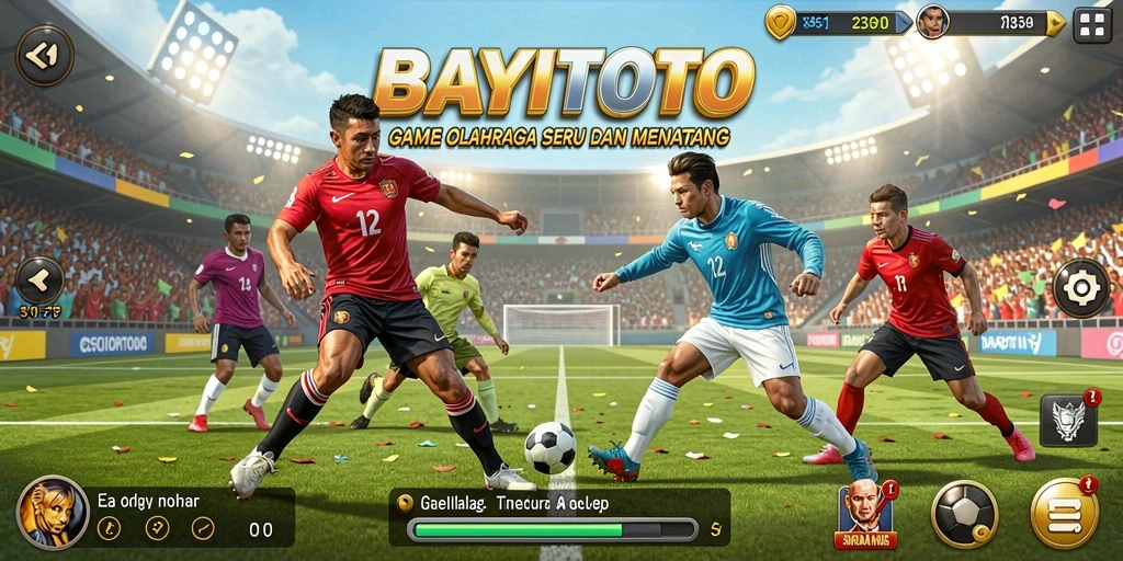 Tampilan gameplay menarik dari BAYITOTO dengan aksi olahraga.