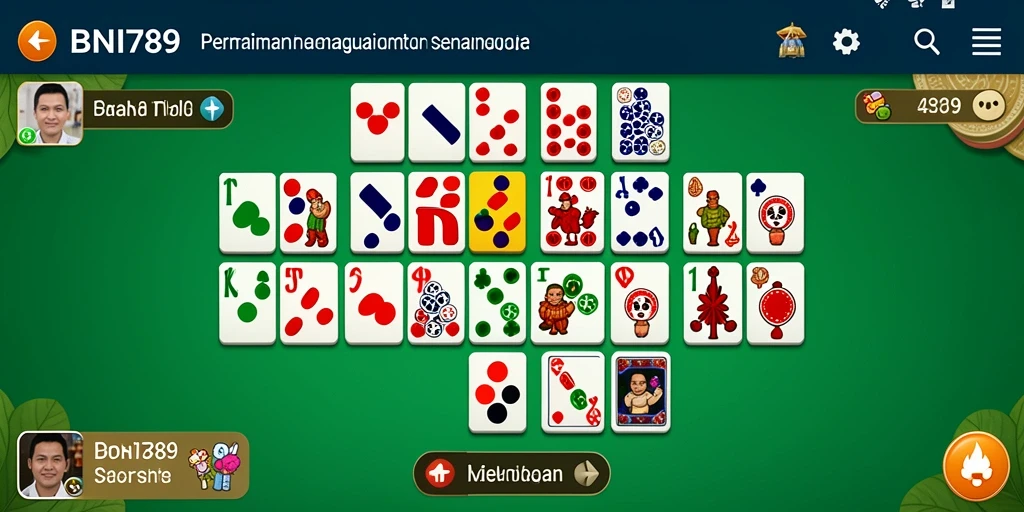 Tampilan gameplay BNI789 yang seru dan interaktif dalam permainan Domino.