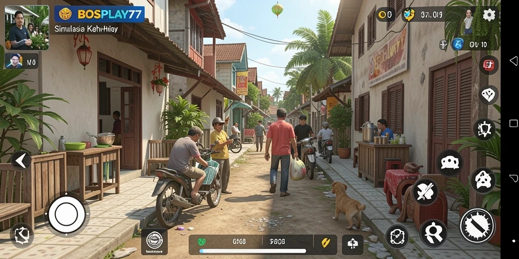 Tampilan gameplay interaktif dan menarik dari BOSPLAY77.