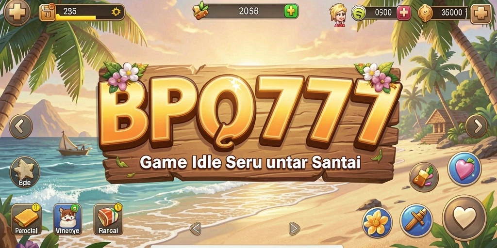 Screenshot utama BPO777 menampilkan gameplay santai yang mengasyikkan.