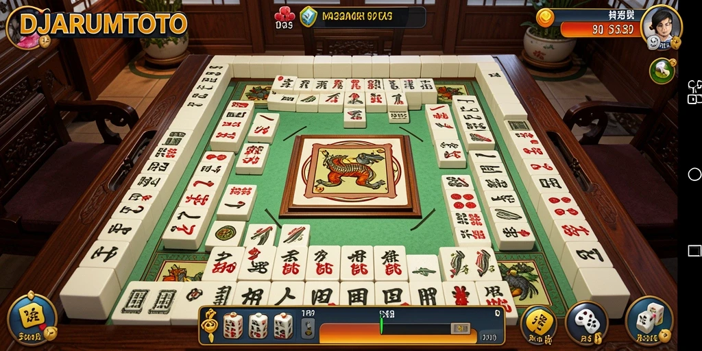 Tangkapan layar menunjukkan gameplay Mahjong yang menarik dan mendebarkan.