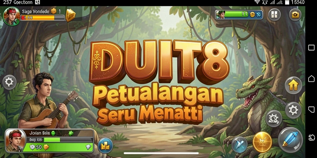 Tampilan gameplay seru dan penuh petualangan di DUIT8.