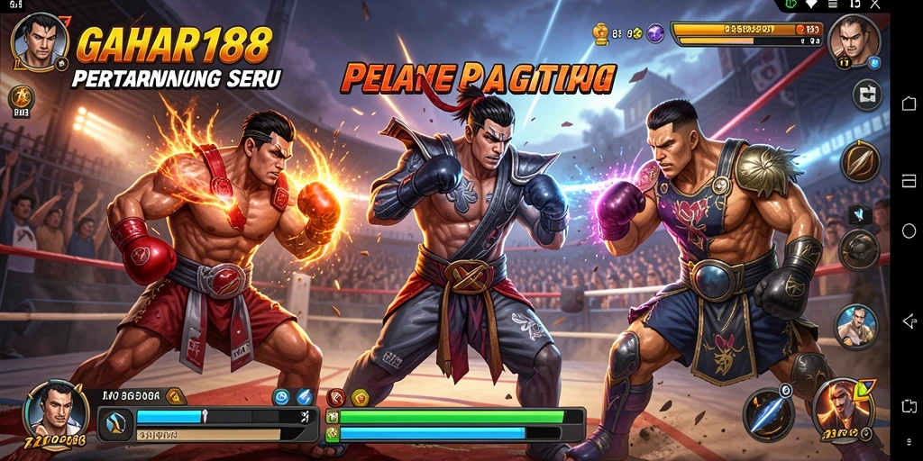 Screenshot dari gameplay seru GAHAR188 dalam pertarungan Fighting.