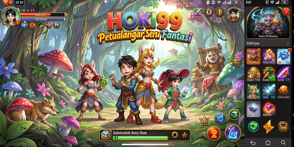 Tampilan menakjubkan dari gameplay HOKI99 dalam dunia petualangan.