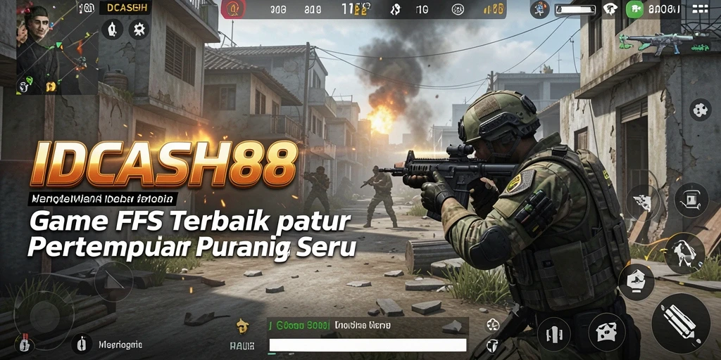 Gameplay mendebarkan dengan pertempuran FPS yang intens.