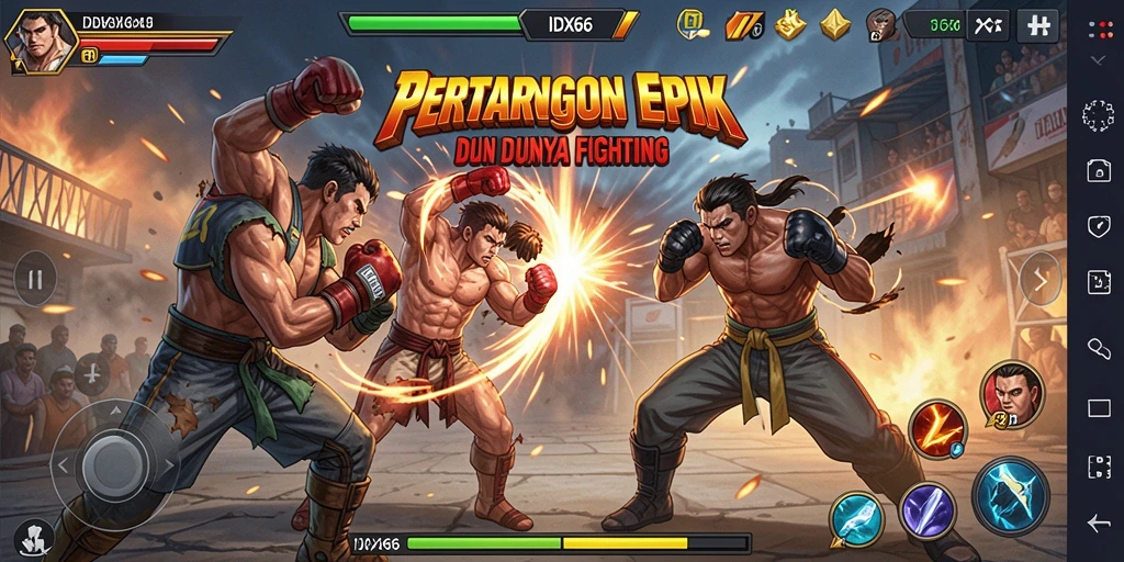 Tampilan gameplay seru dan mendebarkan di IDX66.