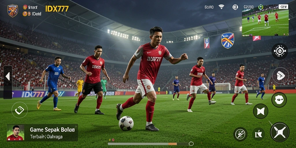Gameplay menarik dari IDX777 dengan aksi sepak bola yang seru.
