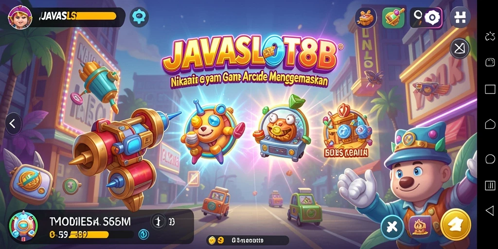 Tampilan gameplay menakjubkan dari JAVASLOT88 dengan grafis penuh warna.