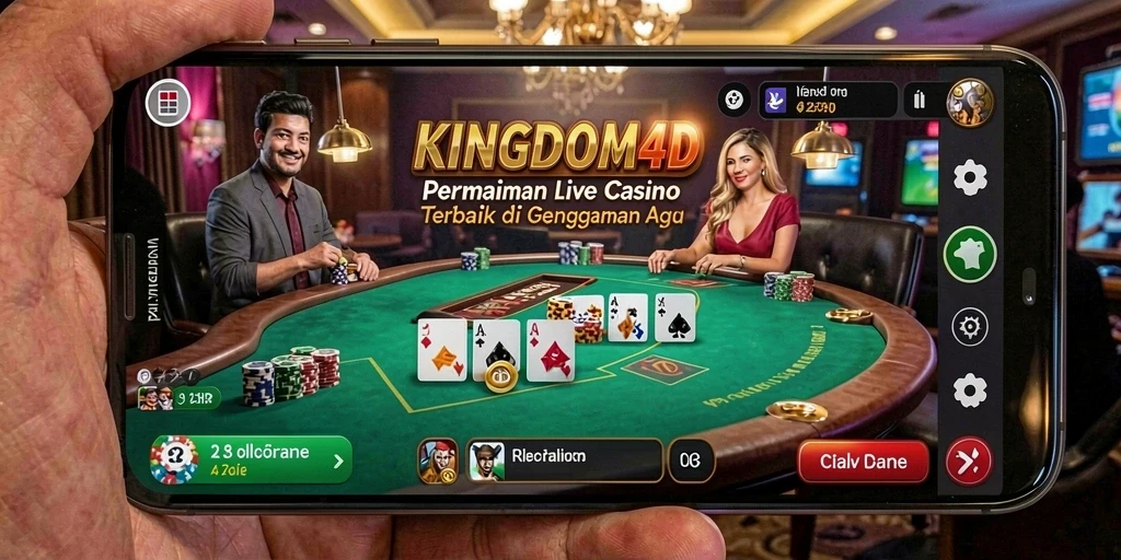 Screenshot gameplay Live Casino menarik di KINGDOM4D.