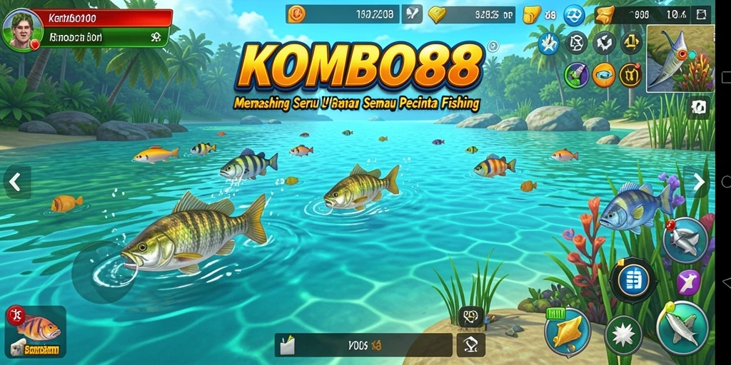 Gameplay memancing yang seru dan menantang di KOMBO88.