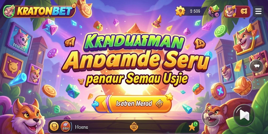 Tampilan gameplay KRATONBET yang seru dan menghibur.