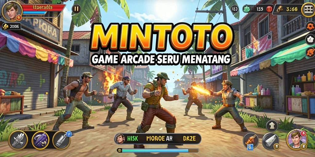 Tampilan gameplay MINTOTO yang dinamis dan penuh warna.