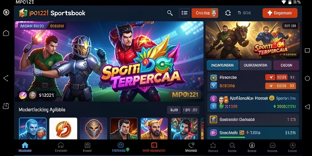 Screenshot MPO1221 menampilkan interface taruhan olahraga yang menarik.