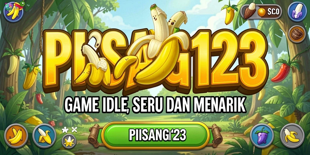 Tampilan gameplay menarik PISANG123 dengan karakter lucu dan warna-warni.