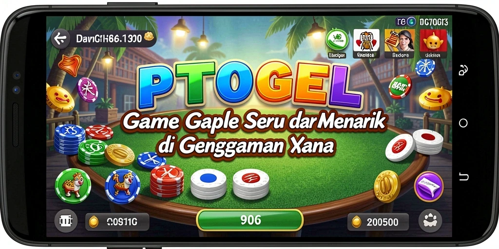 Tampilan gameplay seru PTTOGEL dalam permainan Gaple.