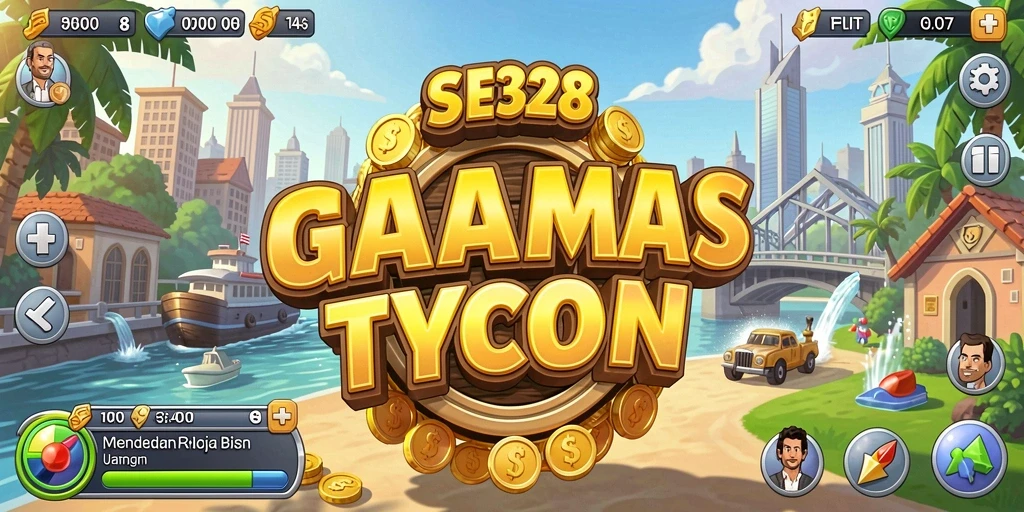 Tampilan gameplay SE328 yang menarik dengan elemen Tycoon.