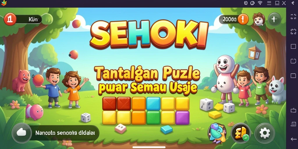 Tangkapan layar gameplay SEHOKI menampilkan tantangan Puzzle yang menarik.