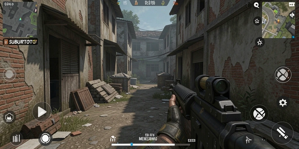 Tampilan gameplay seru dari SUBURTOTO saat pertempuran intens.