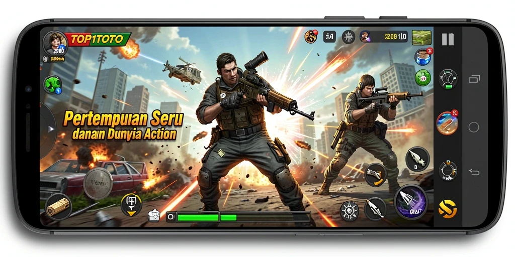 Gameplay TOP1TOTO yang penuh aksi dan menegangkan.