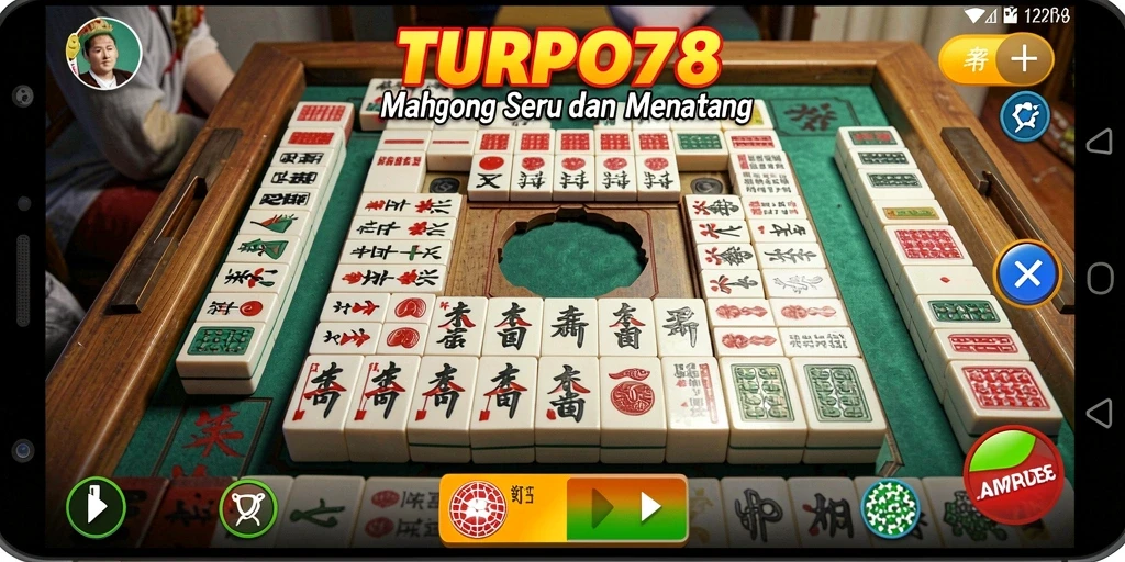 Tampilan gameplay Mahjong yang menantang dan seru.
