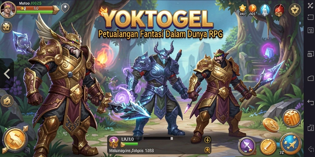 Tampilan gameplay seru YOKTOGEL dalam dunia RPG yang menantang.